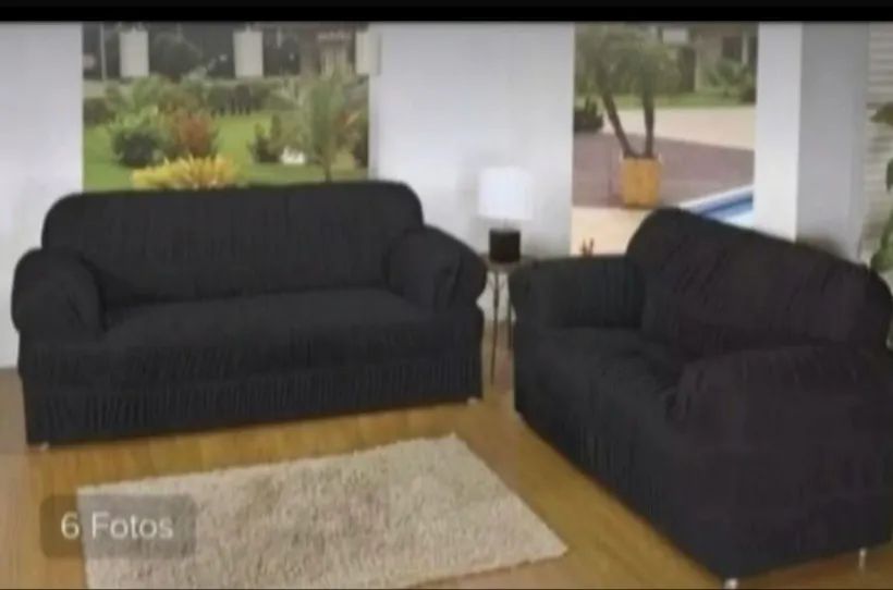 Capas de Sofá 2 e 3 lugares tecido elanca  - Foto 4