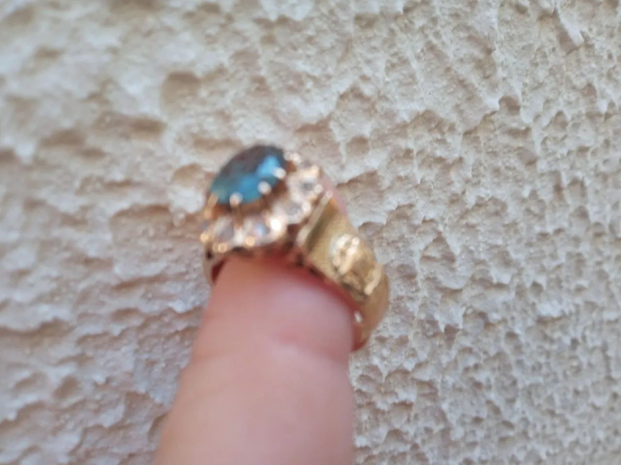 Anel de Formatura  Ouro 18K com Pedra e brilhantes