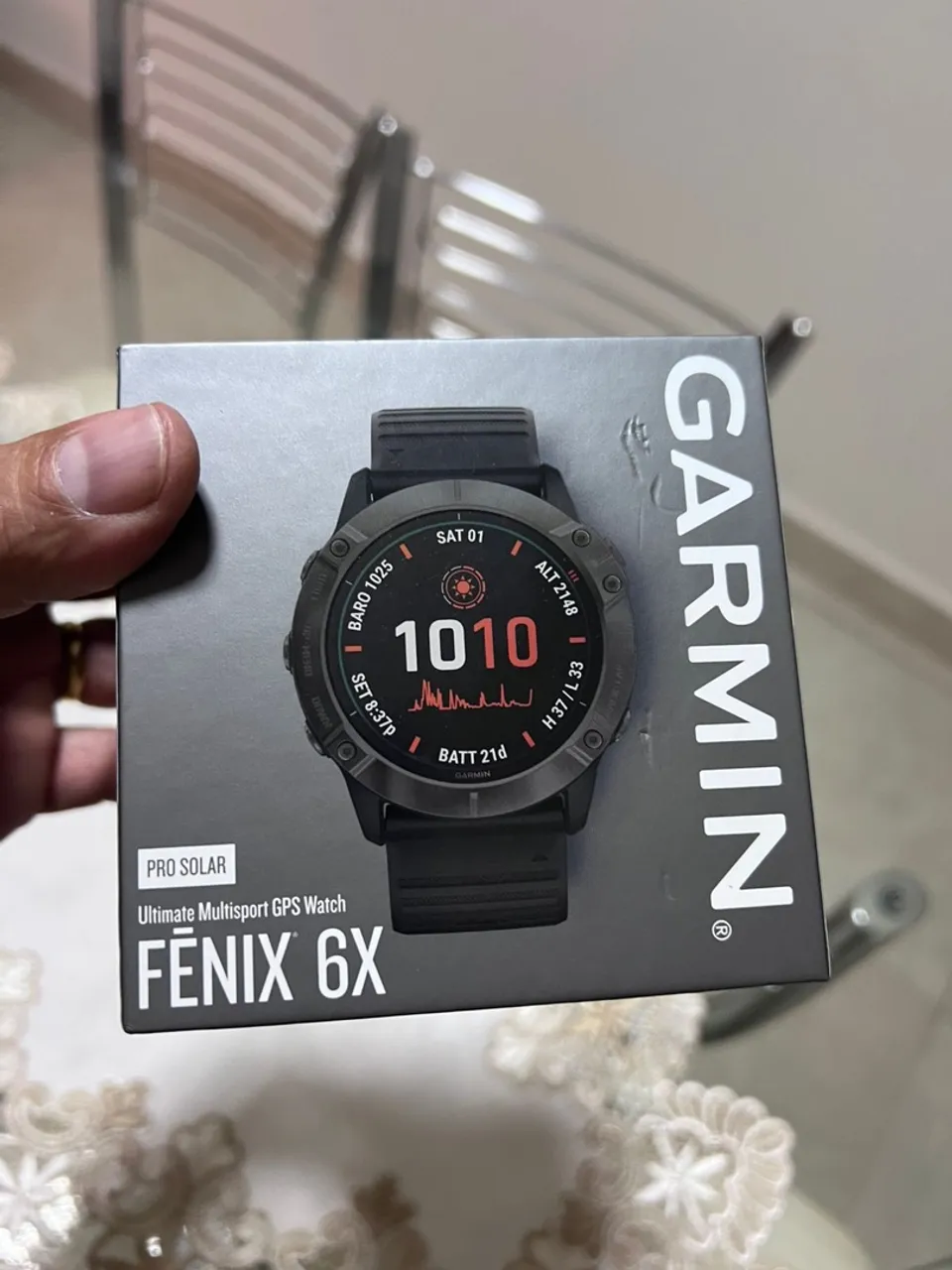 Oportunidade Garmin Fenix 6 X pro solar .Premium GPS Multisport