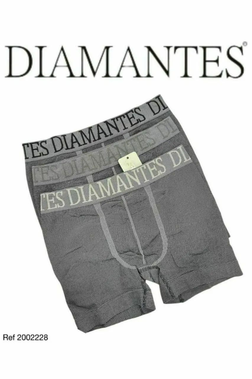 Kit 3 cuecas box 3D DIAMANTES LINGERIE 