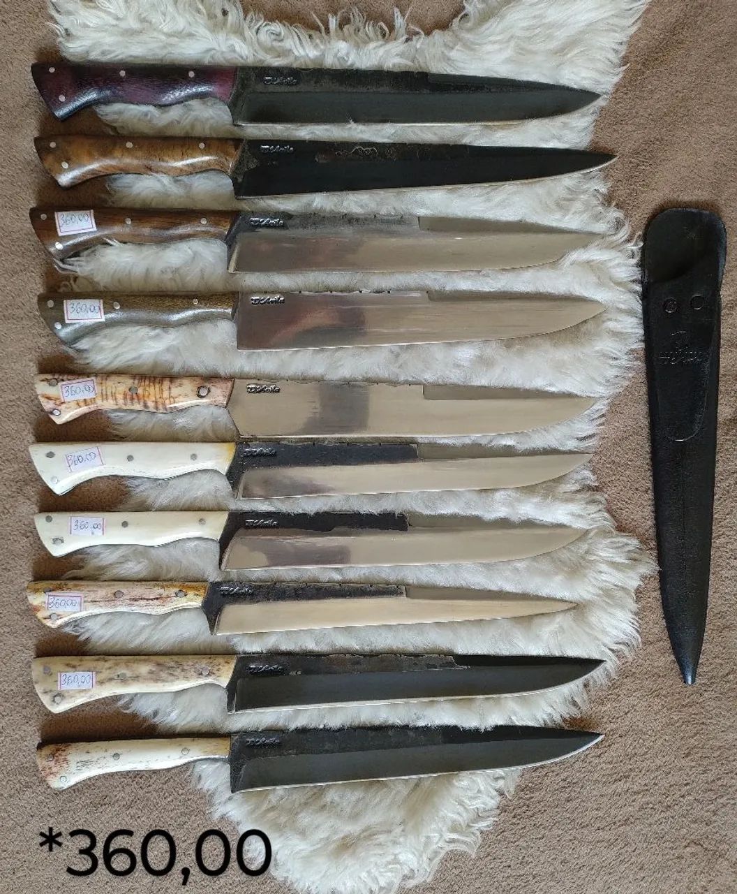 Faca artesanal para churrasco  - Foto 3