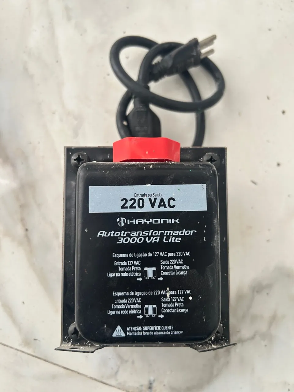 Autotransformador 3000 VA Hayonik 220V