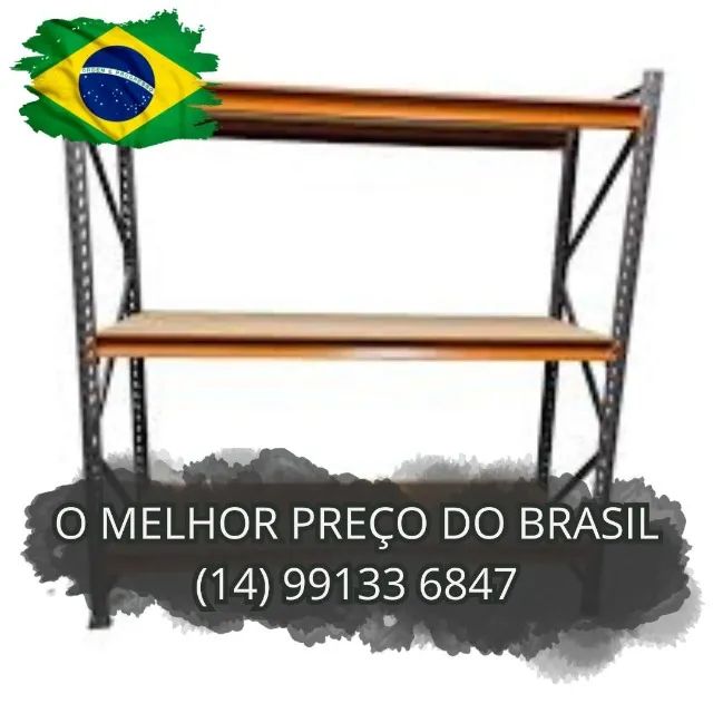 Porta palete estante de aço p/ indústria