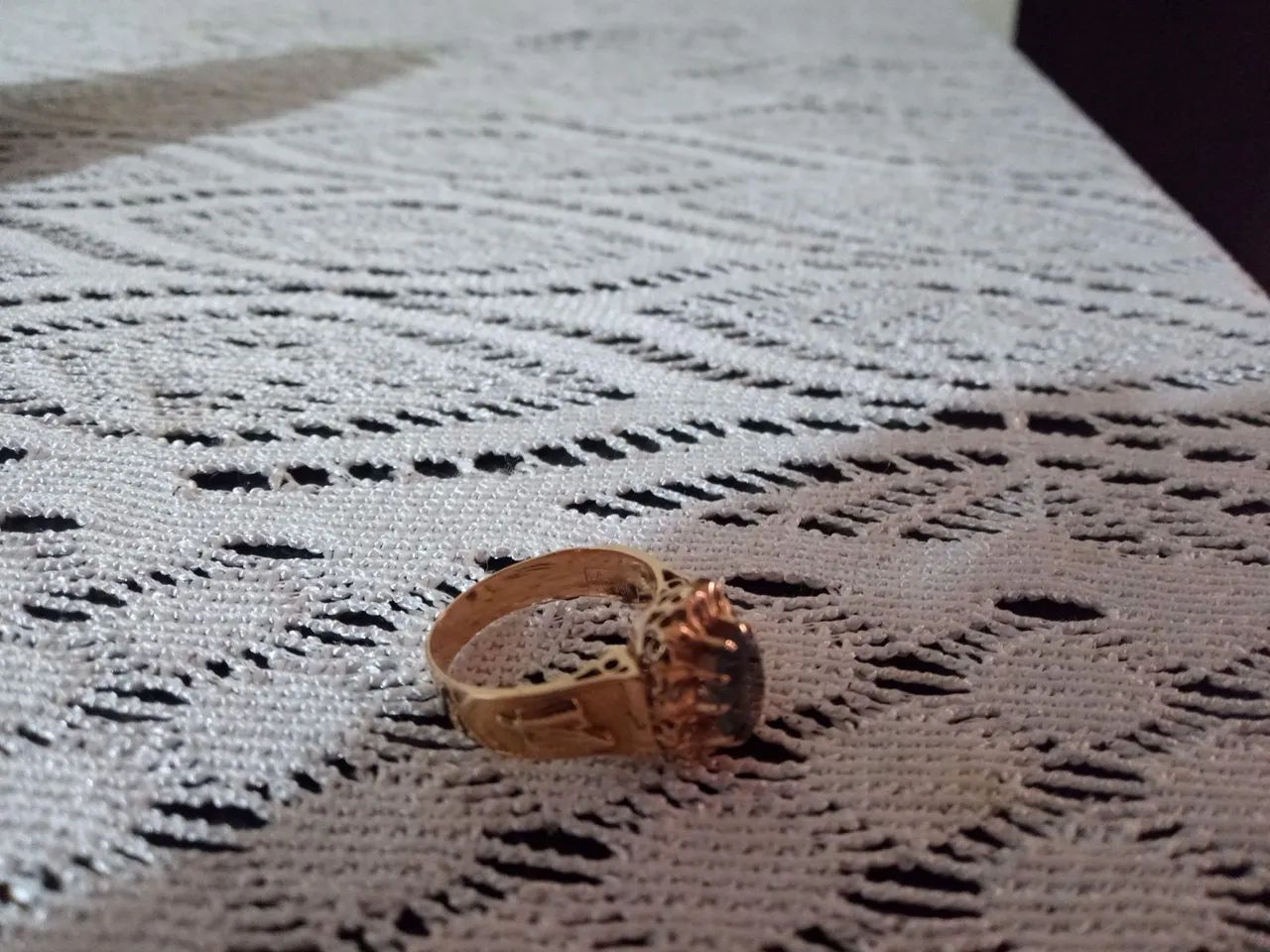 Anel de Formatura  Ouro 18K com Pedra e brilhantes - Foto 2