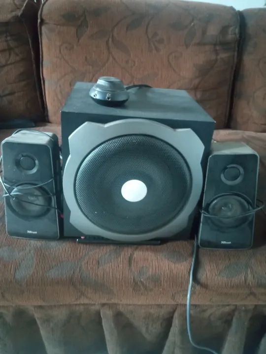 Caixa de Som Trusti 2.1 - Ótima Qualidade! Amplificada 40w rms