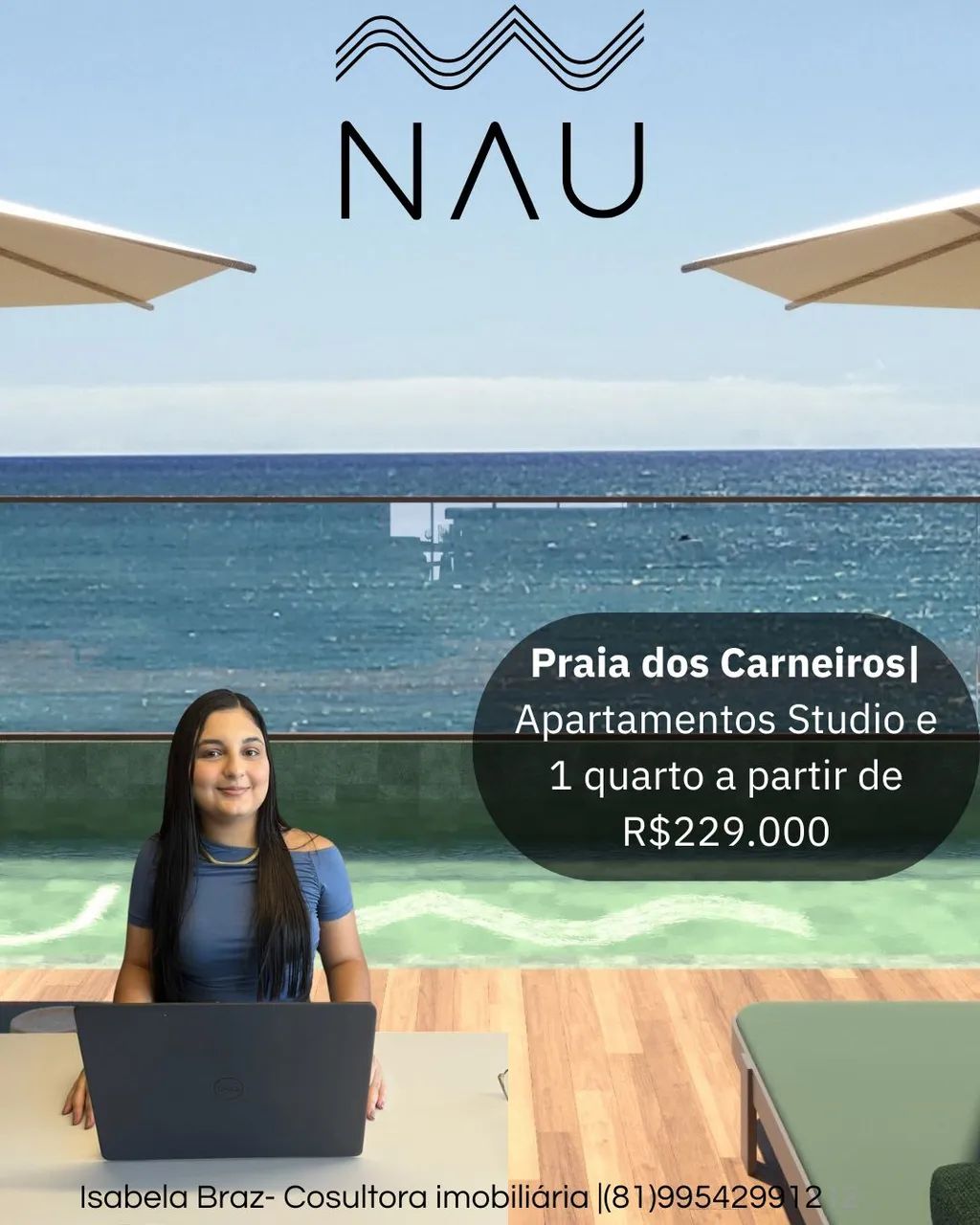 ÚLTIMAS UNIDADES! FLAT COM ALTA DEMANDA POR LOCAÇÃO EM PRAIA DOS CARNEIROS