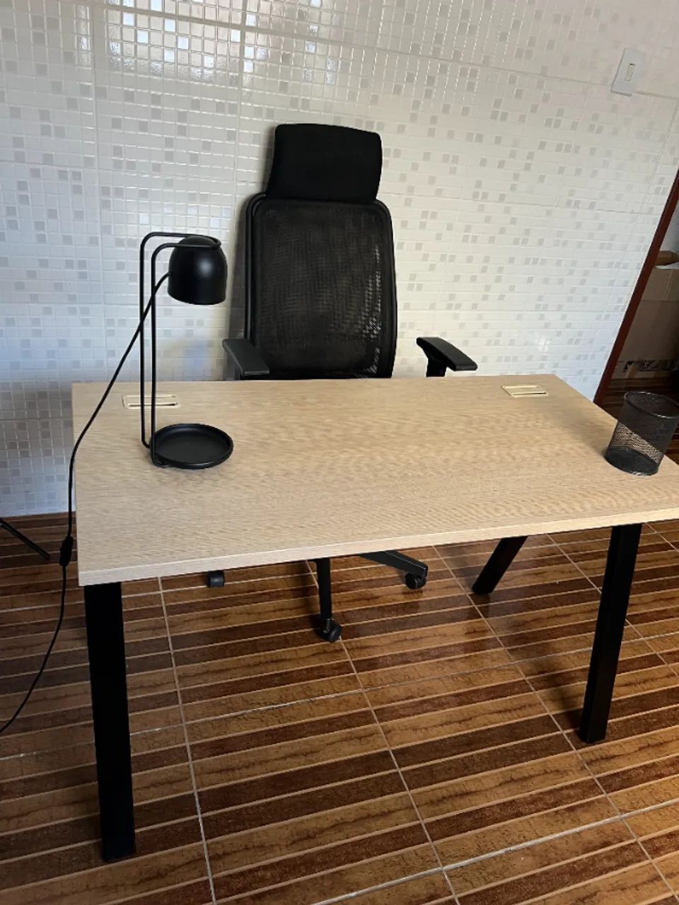 Mesa de escritório Home Office Cavalete Riccó 120x60 cm - Foto 4