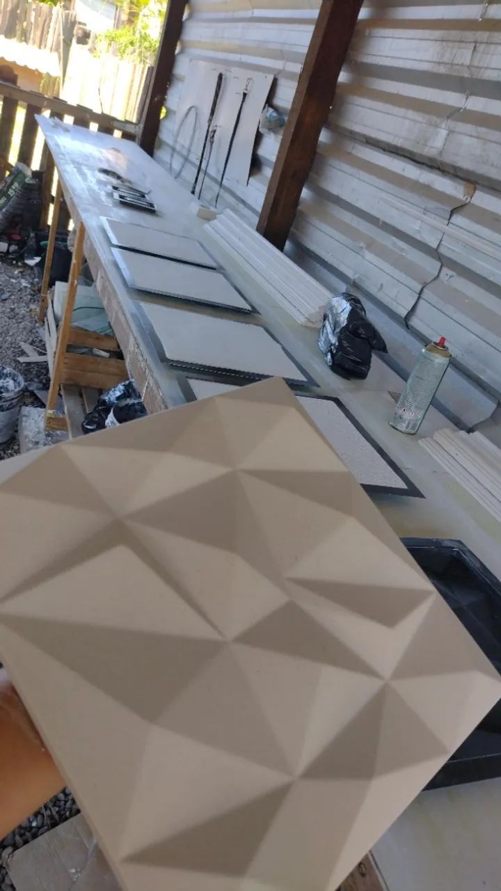 Placas Gesso 3D - Transforme sua parede em Obra de Arte! - Foto 3