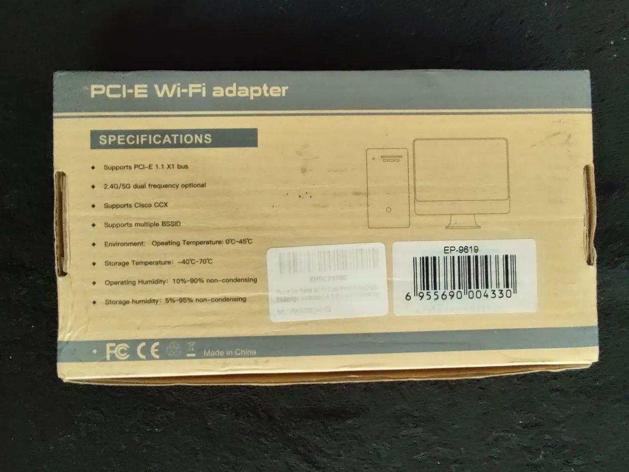 Adaptador Wi-Fi PCI-E Dual Band 2.4G/5G - Foto 2