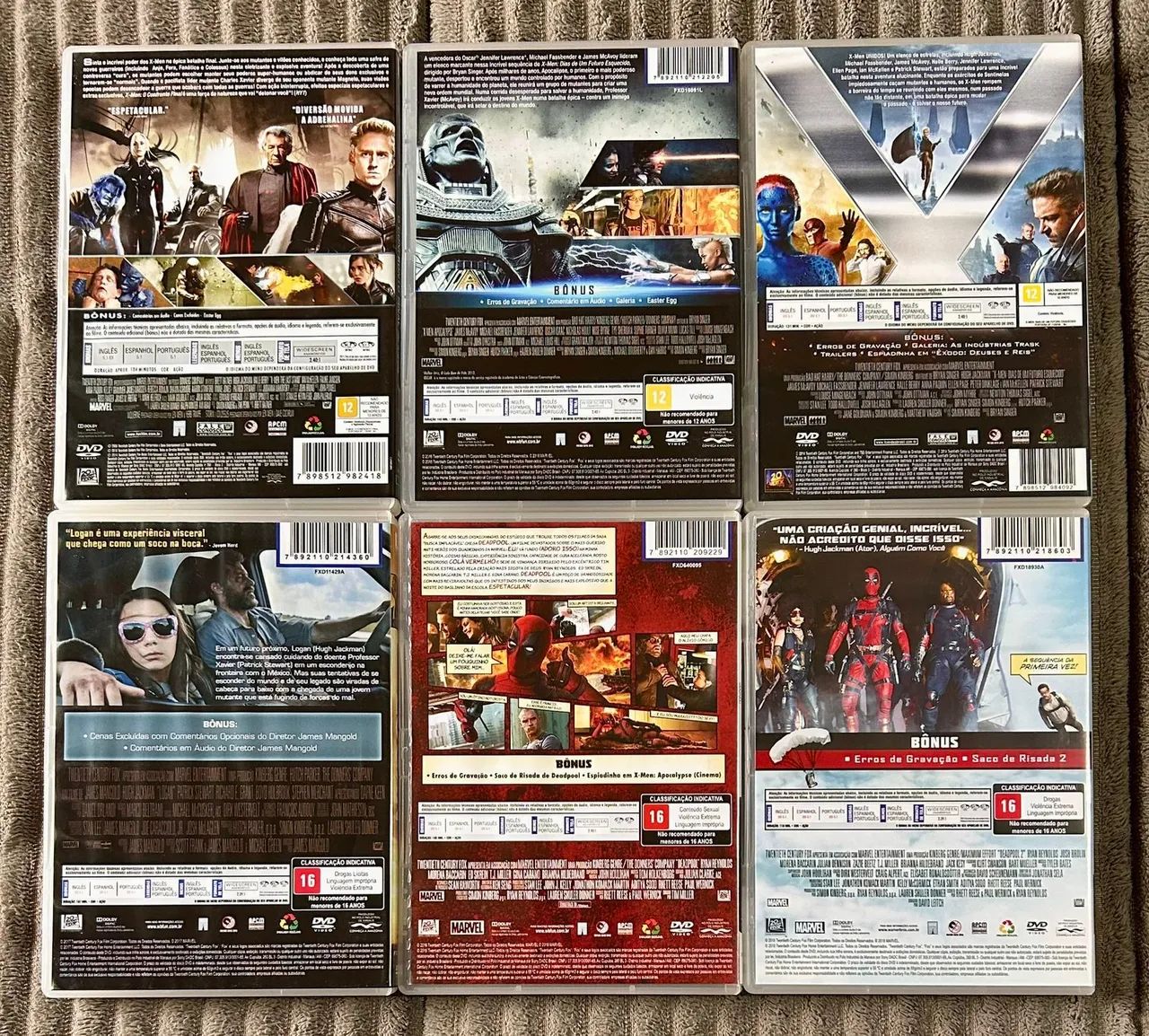 DVDS LOTE com 6 X-Men, Logan e DeadPool 1 e 2 - Foto 2