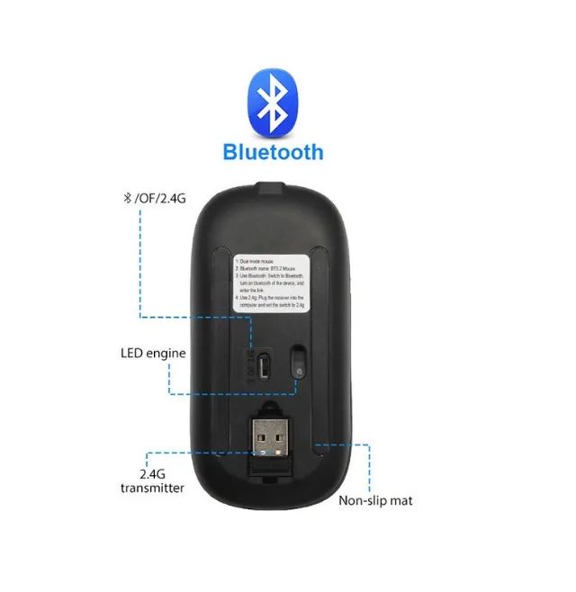 Wireless Bluetooth Rechargeable Mouse64166973927683124