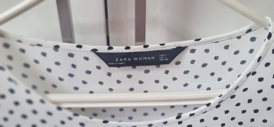Camisa estampada poá da Zara - Foto 5