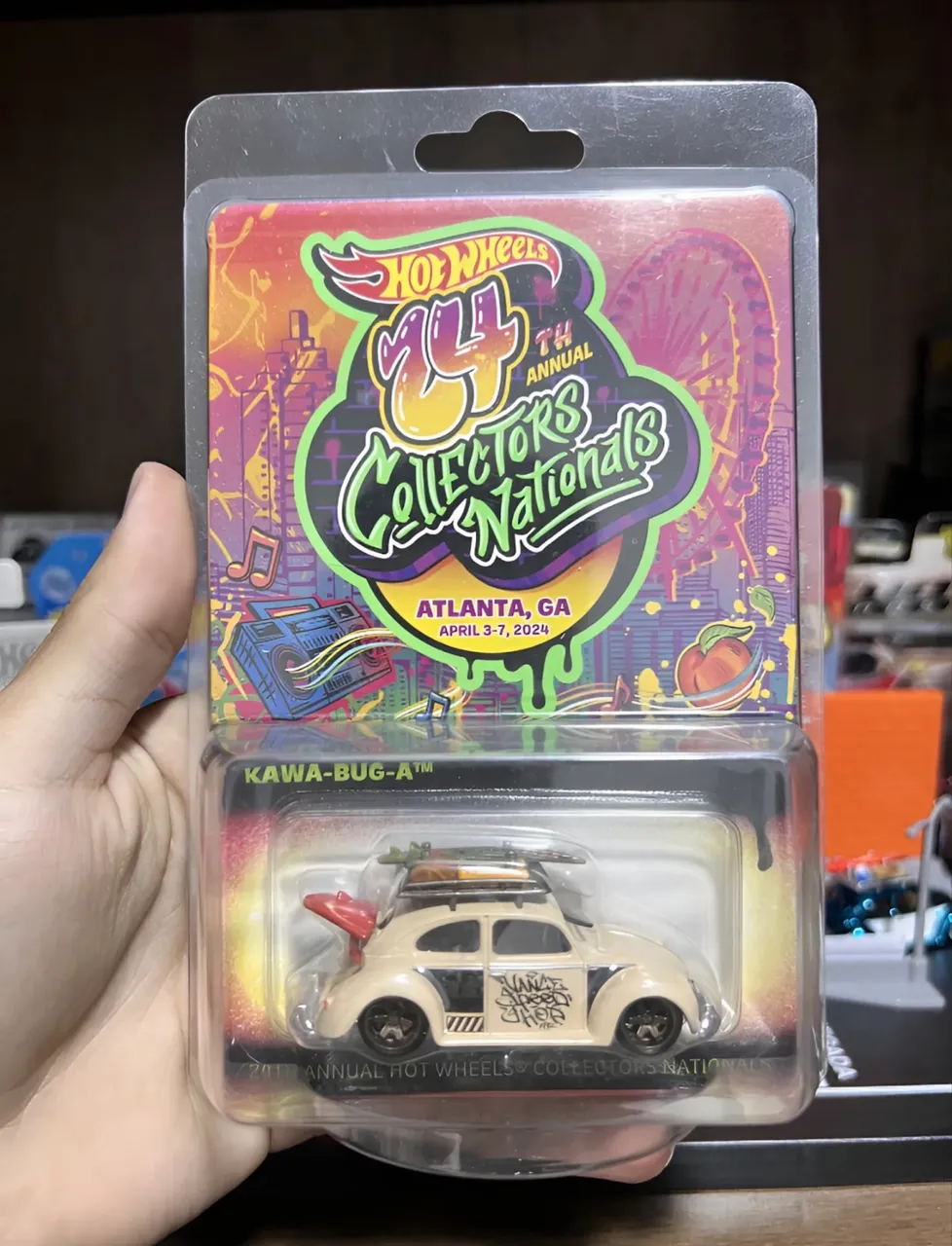 Hot Wheels Kawa Bug A Convenção Japão 2026. Autografadas pelo