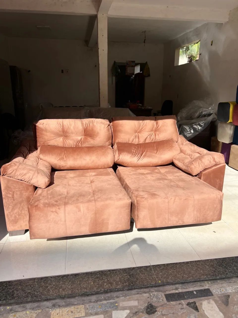 Sofá Retrátil Reclinável 2.10m - Super Promoção! - Foto 3