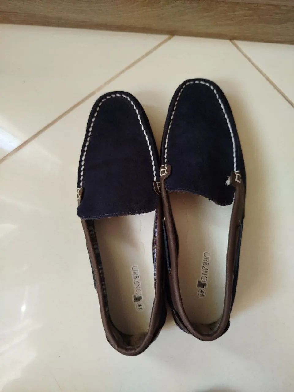 Mocassim masculino azul marinho  - Foto 5