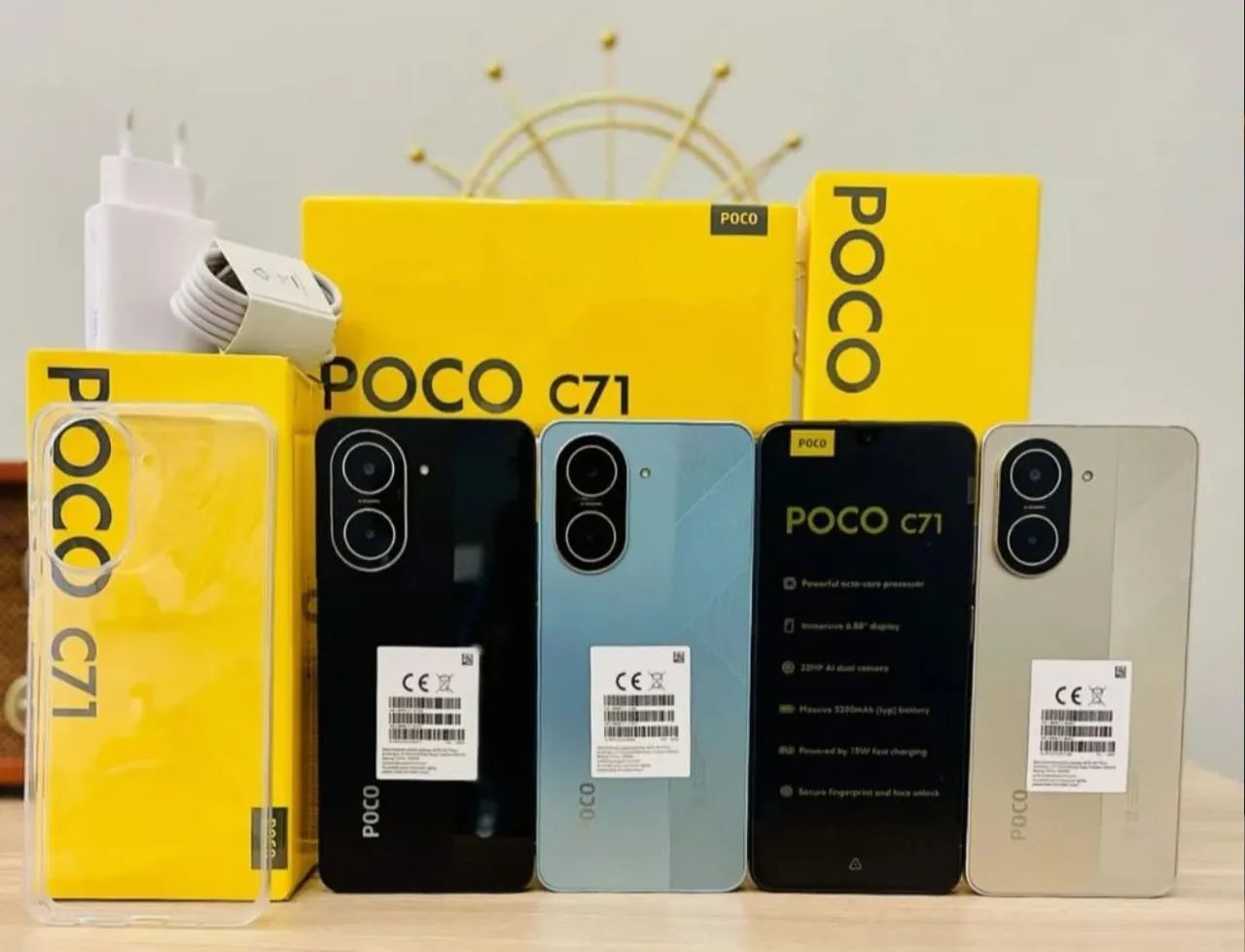 POCO C71 - Novo - Smartphone  - Câmera Dupla - Tela 6.71''
