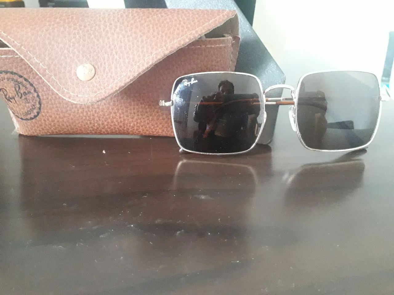 Óculos de sol ray ban square 1971 armação polished - Foto 3