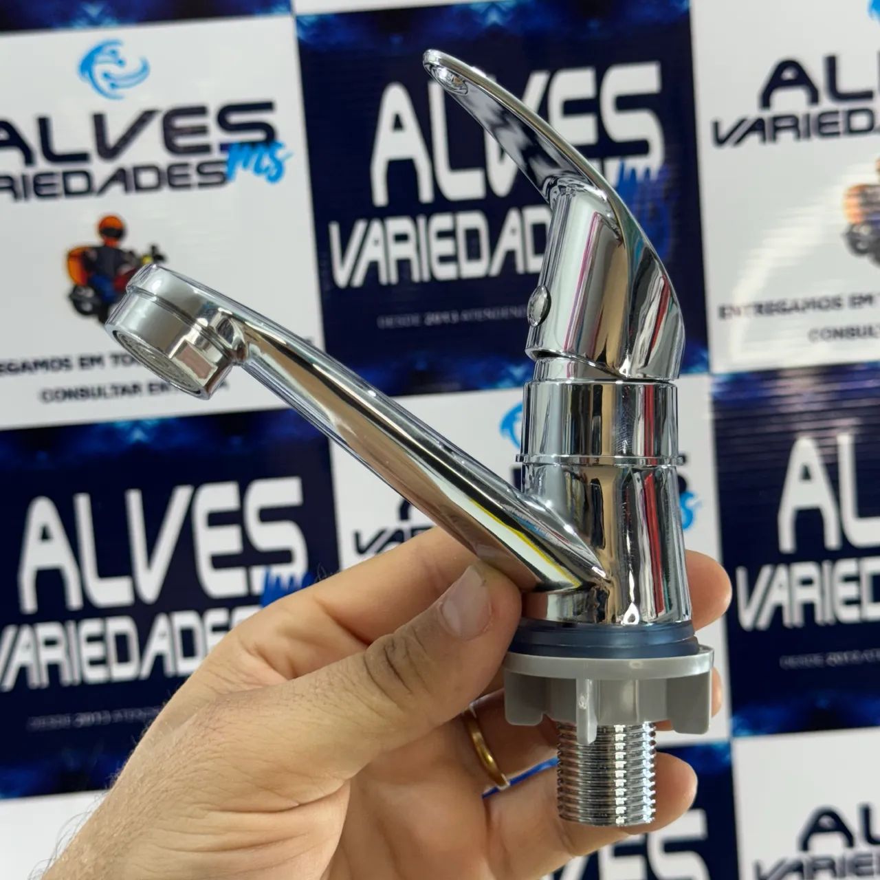 Torneira para Lavabo Bomvink Slim 1/4 de Volta Cromada - Modelo BOM-2028