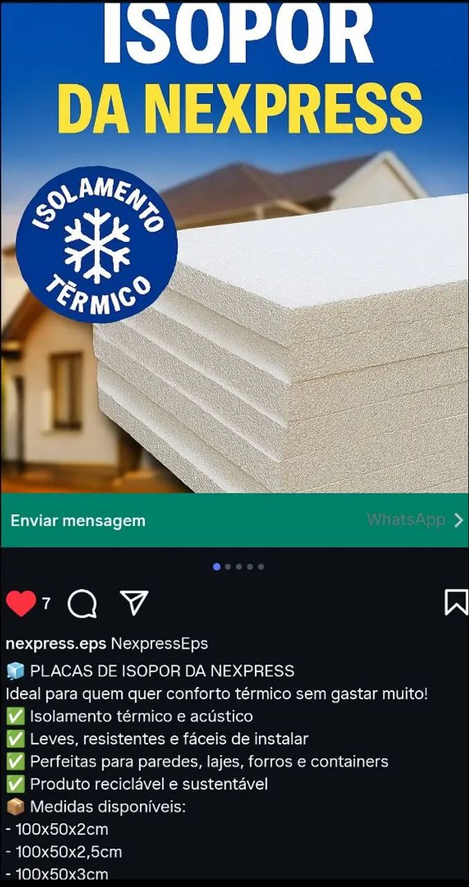 Kit placa EPS 100x 50 x 2cm - Foto 6