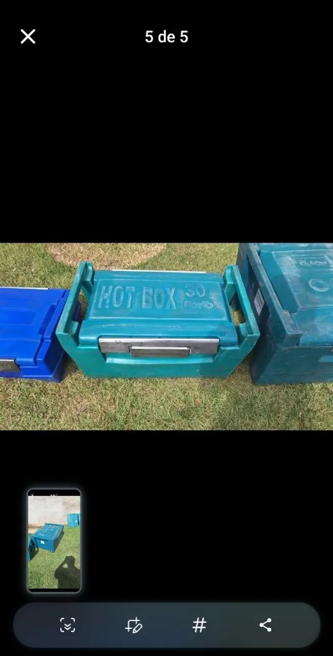 Caixa térmica hotbox 15l 30l 100l em bom estado USADA preço por tamanho leia na descrição 