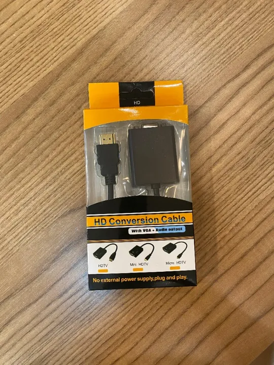 Cabo Adaptador Ligar Notebook Ou Pc Hdmi Em Data Show Vga