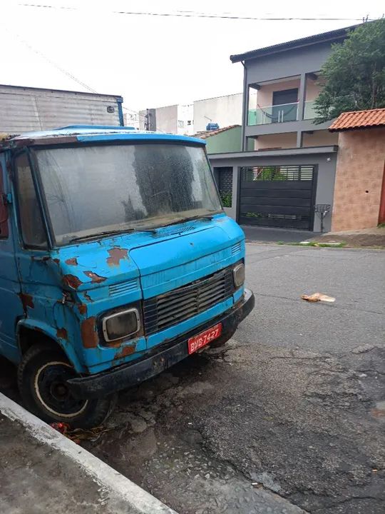 Caminhão Mercedes-Benz 608 - Azul - Conservado - Foto 4
