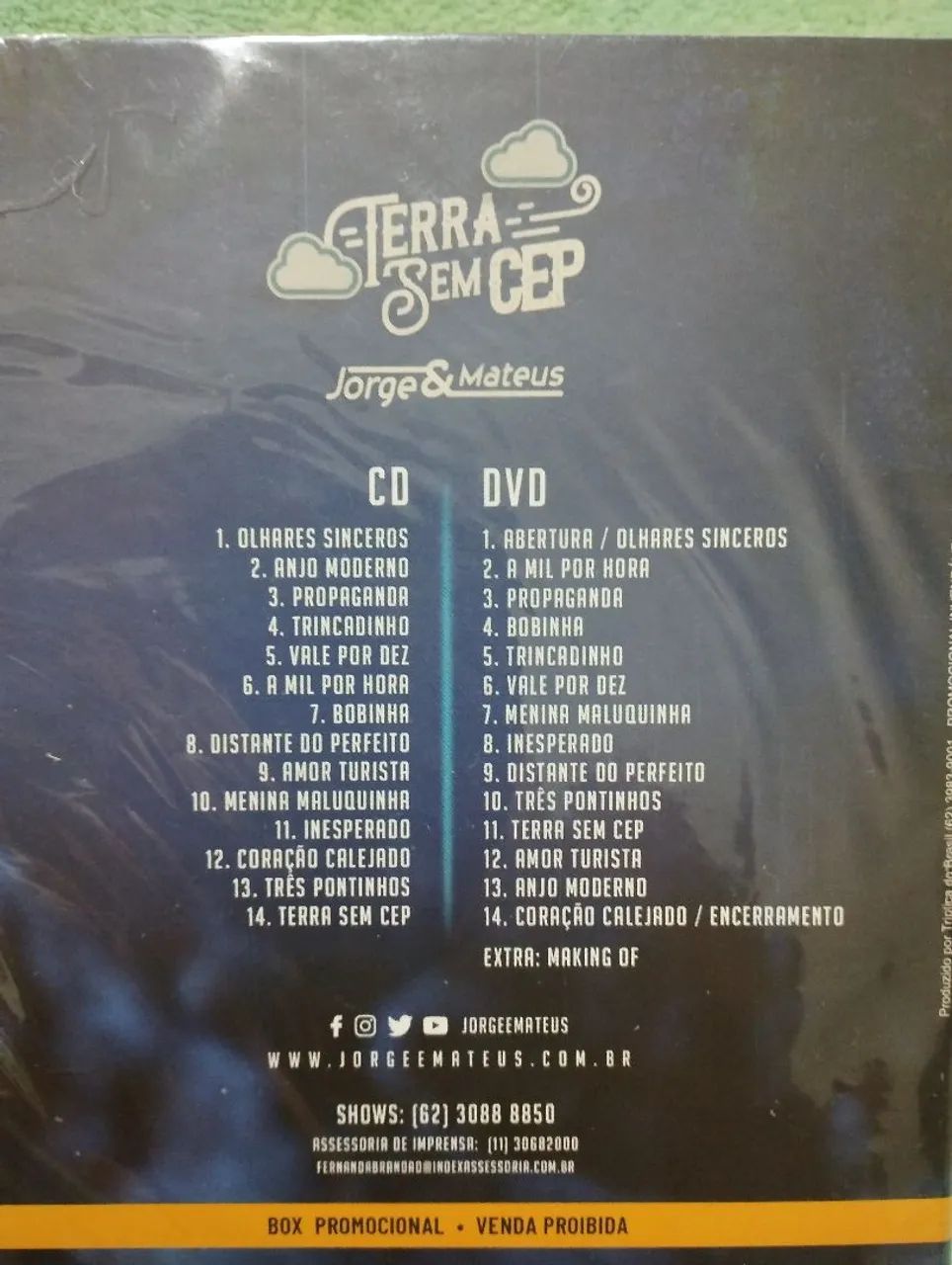 DVDs Jorge & Mateus - Terra Sem CEP e Como Sempre Feito Nunca - Foto 2