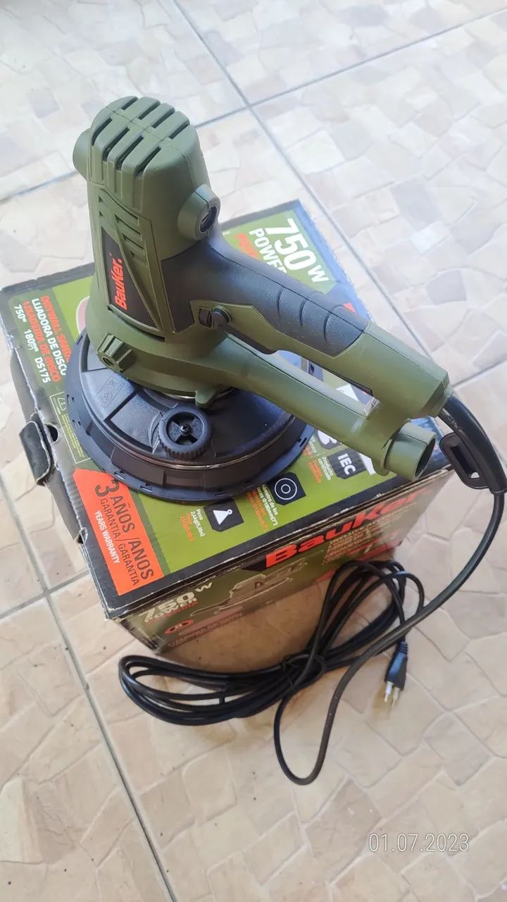 Lixadeira de parede Bauker 750w  127v<br>Modelo DS175 - Foto 5