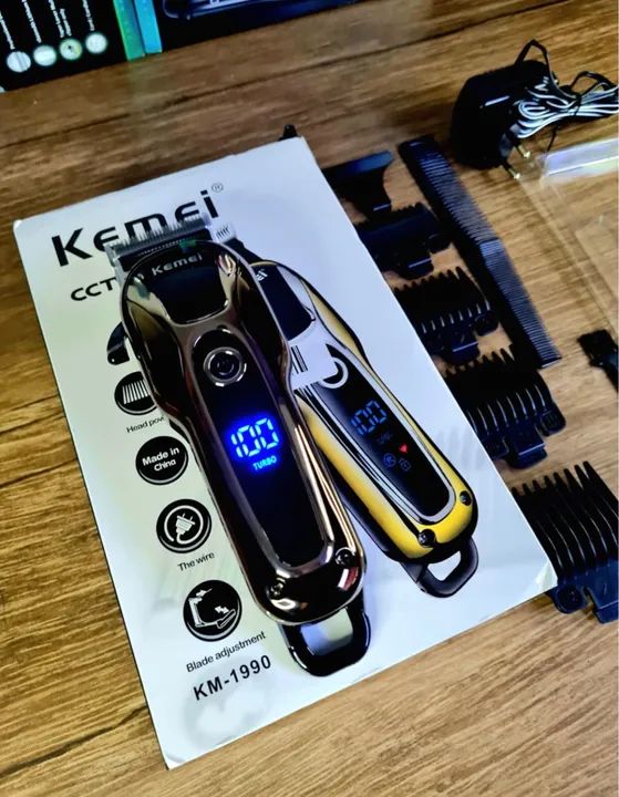 máquina de cortar cabelo profissional Kemei - Foto 3