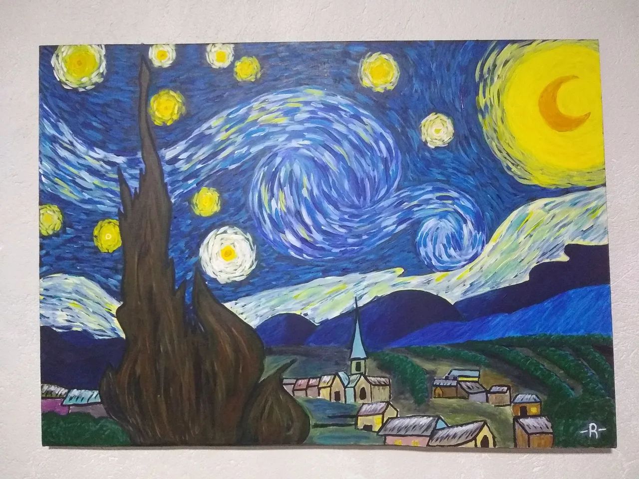 Releitura - Noite Estrelada de Van Gogh