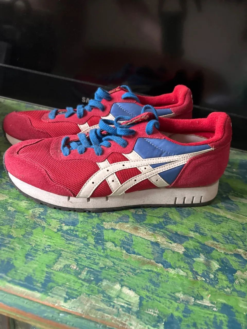 tênis asics onitsuka tiger vermelho