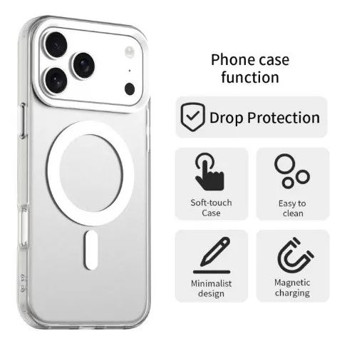 CAPA CASE TPU TRANSPARENTE MAGSAFE IPHONE 17 PRO 17 AIR IPHONE 17 PRO MAX - Foto 4