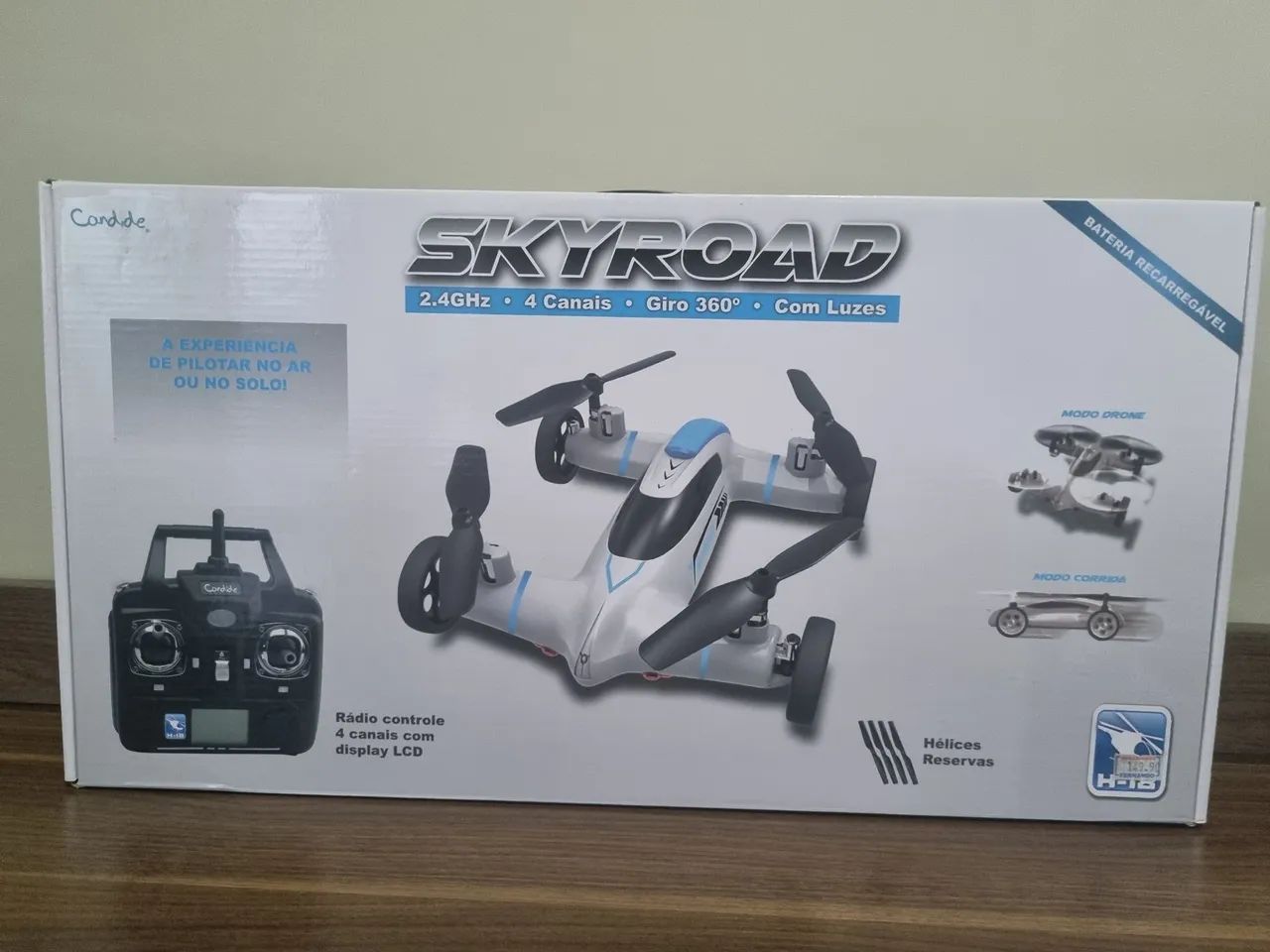 Drone Skyroad 2.4Ghz 4 Canais Giro 360° Com Luzes - Foto 4