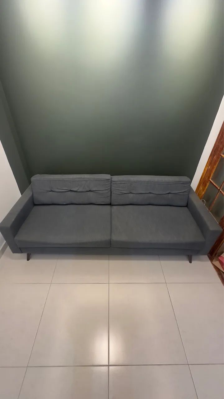Sofá Living 4 Lugares - Cinza Chumbo | 2,10m - Foto 4
