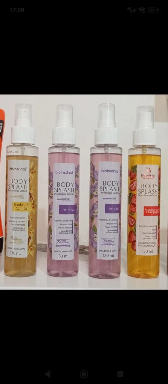 Colônia Bio Instinto preço por unidade.