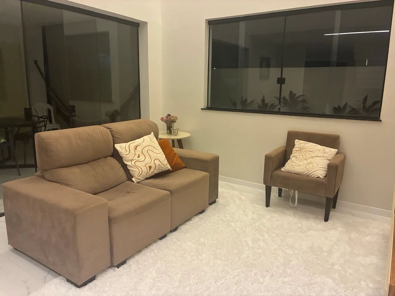 Sofá restratil + Poltrona - Foto 4