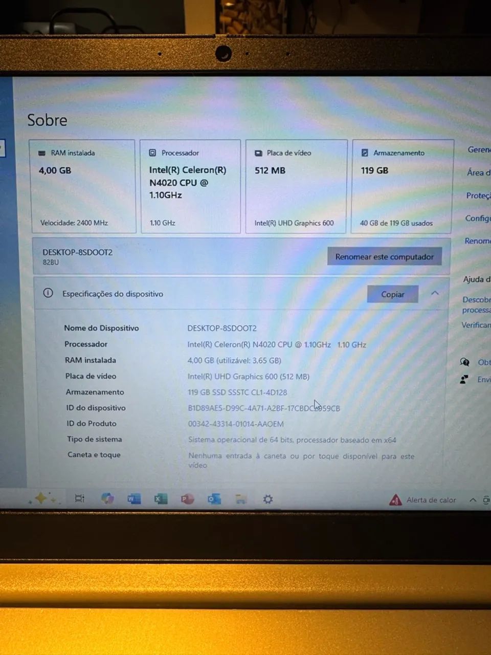 Notebook LENOVO Intel SSD - BARATO!!! OPORTUNIDADE!!! - Foto 4