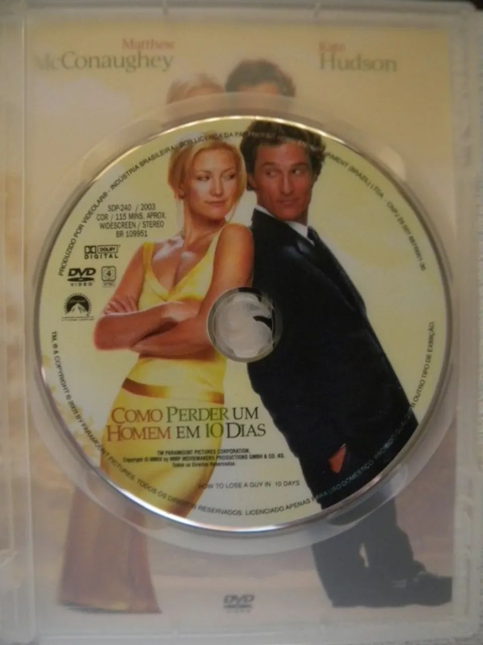 Dvd Como Perder um Homem em 10 dias (Original e Impecável). - Foto 3