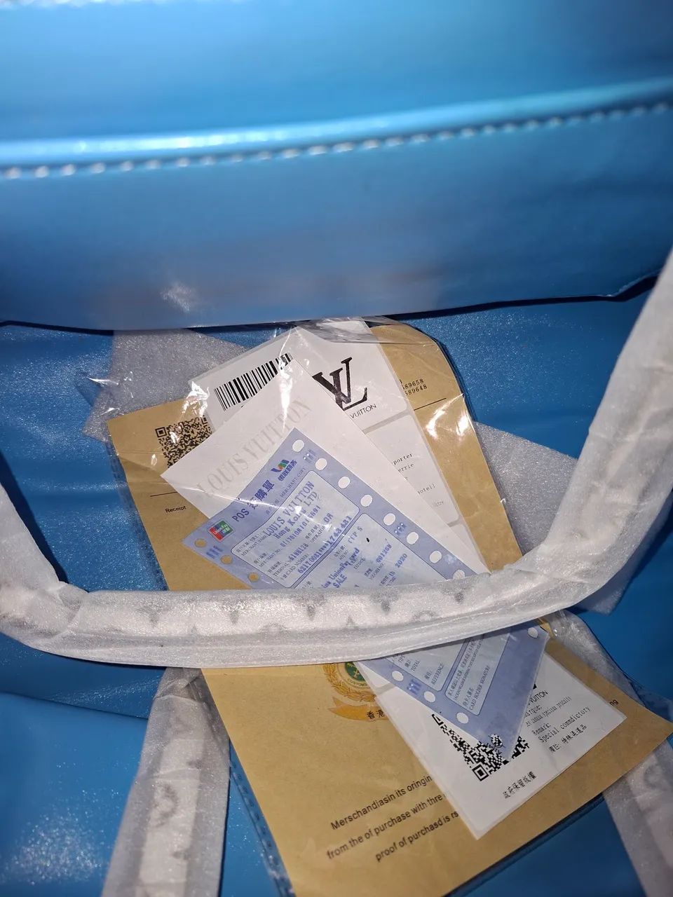 Bolsa Louis Vuitton OnTheGo Azul / Tamanho XL - Foto 5