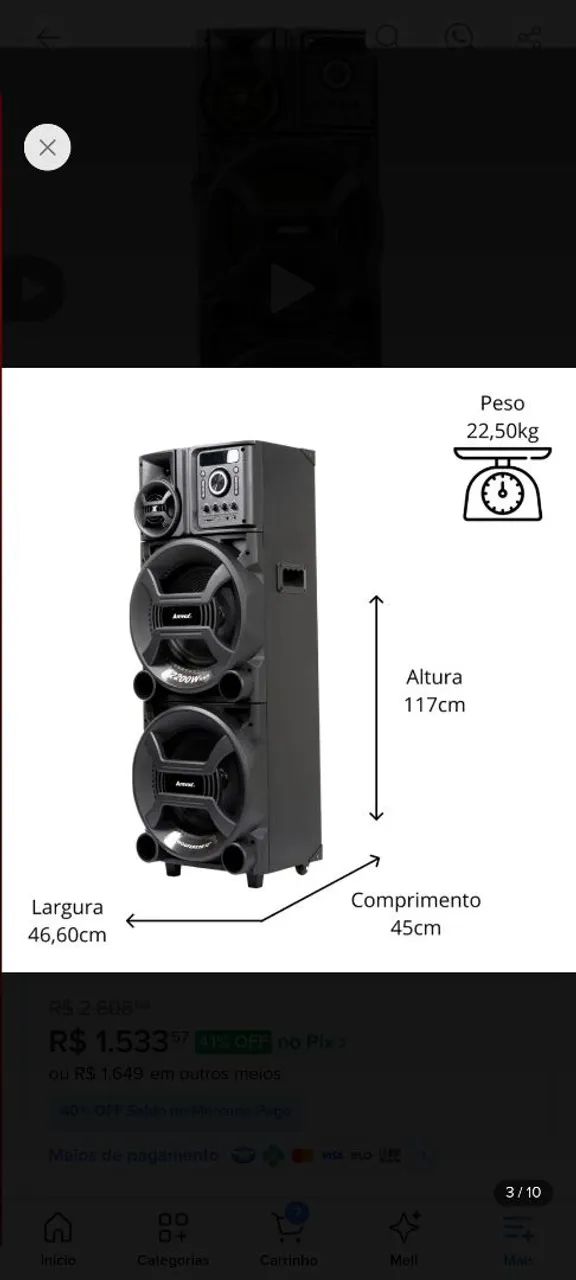 Caixa de som torre - Foto 2
