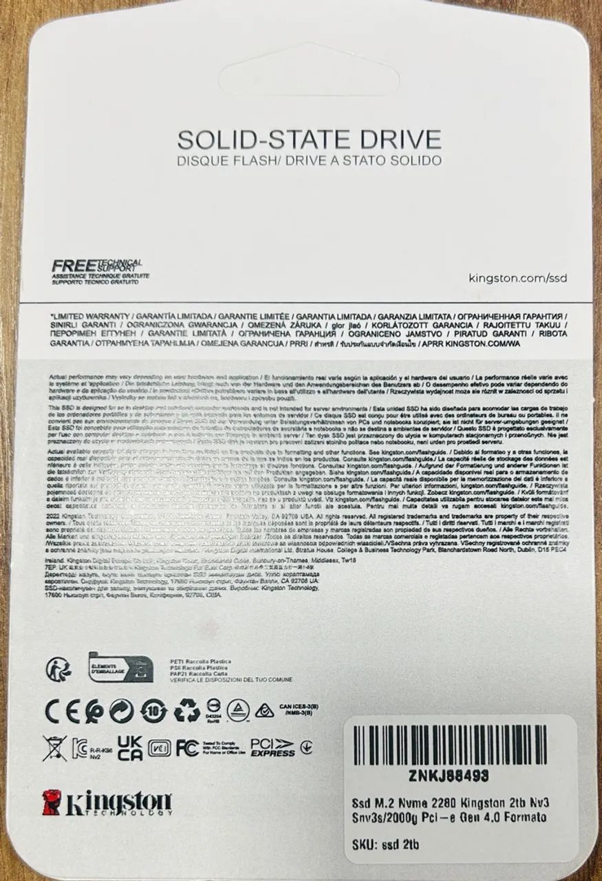 SSD 2TB Kingston NV3 Nvme M.2  lacrado - Foto 2