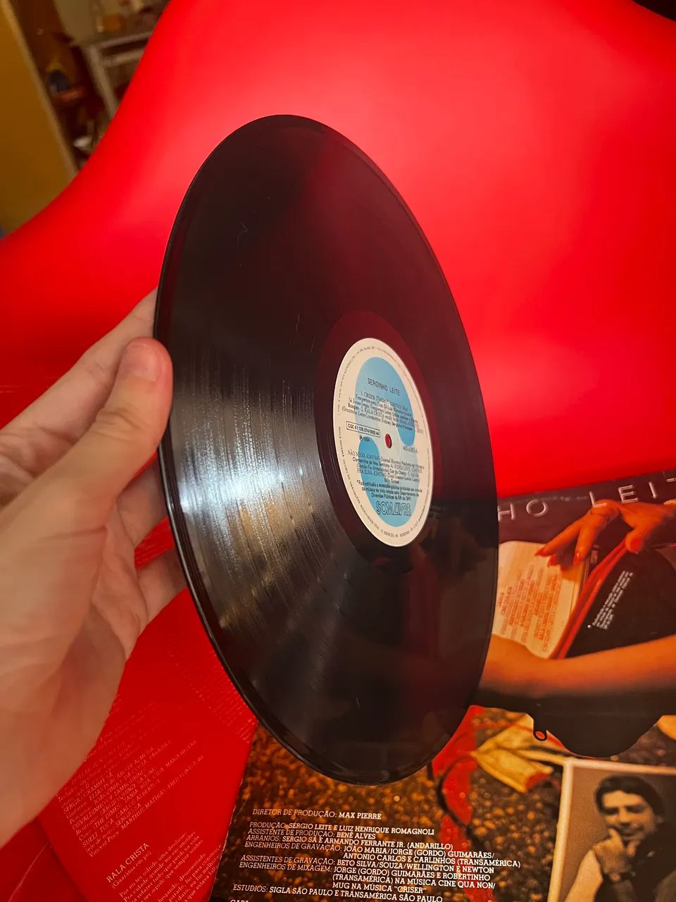 Vinil Lp disco Serginho leite (raridade) - Foto 4