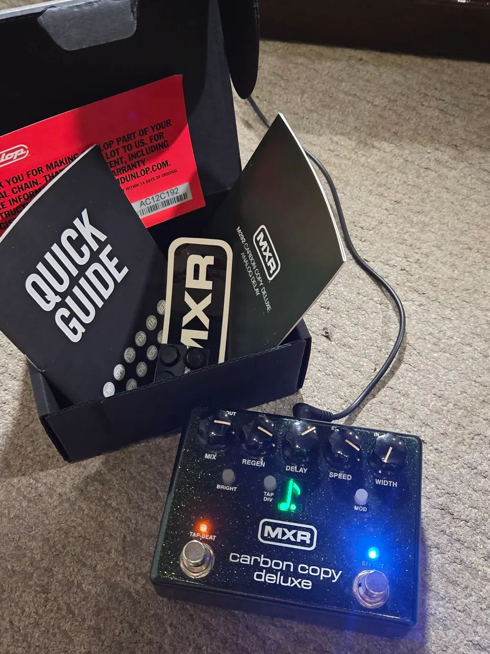MXR Carbon Copy Deluxe M292 - Delay Analógico com Tap Tempo