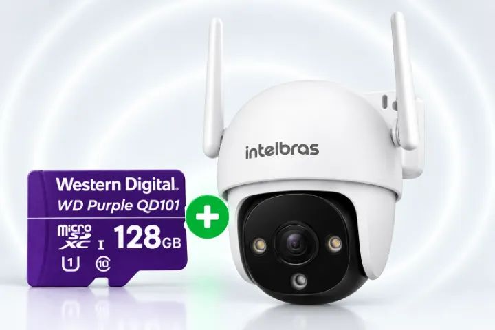 Câmera Intelbras iM7 S + MicroSD 128gb
