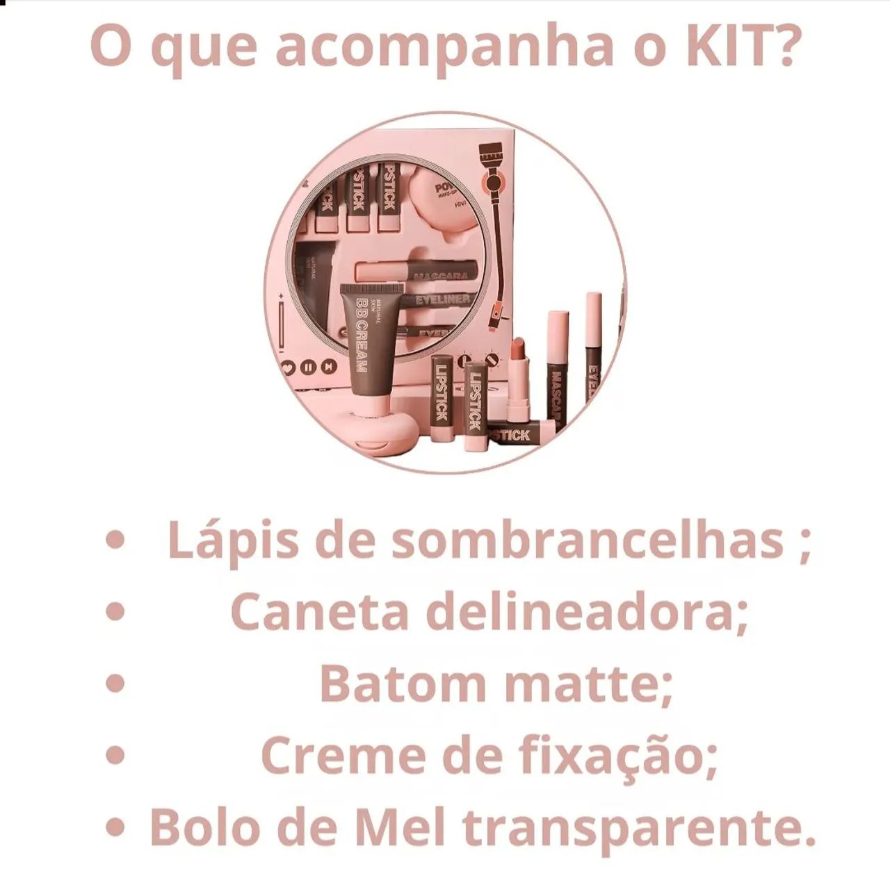Kit maquiagem combo na caixa 9 itens  - Foto 2