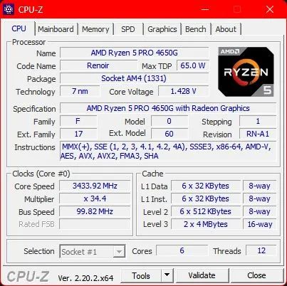 Processador AMD Ryzen 5 Pro 4650G - com Cooler Box AMD - Foto 4