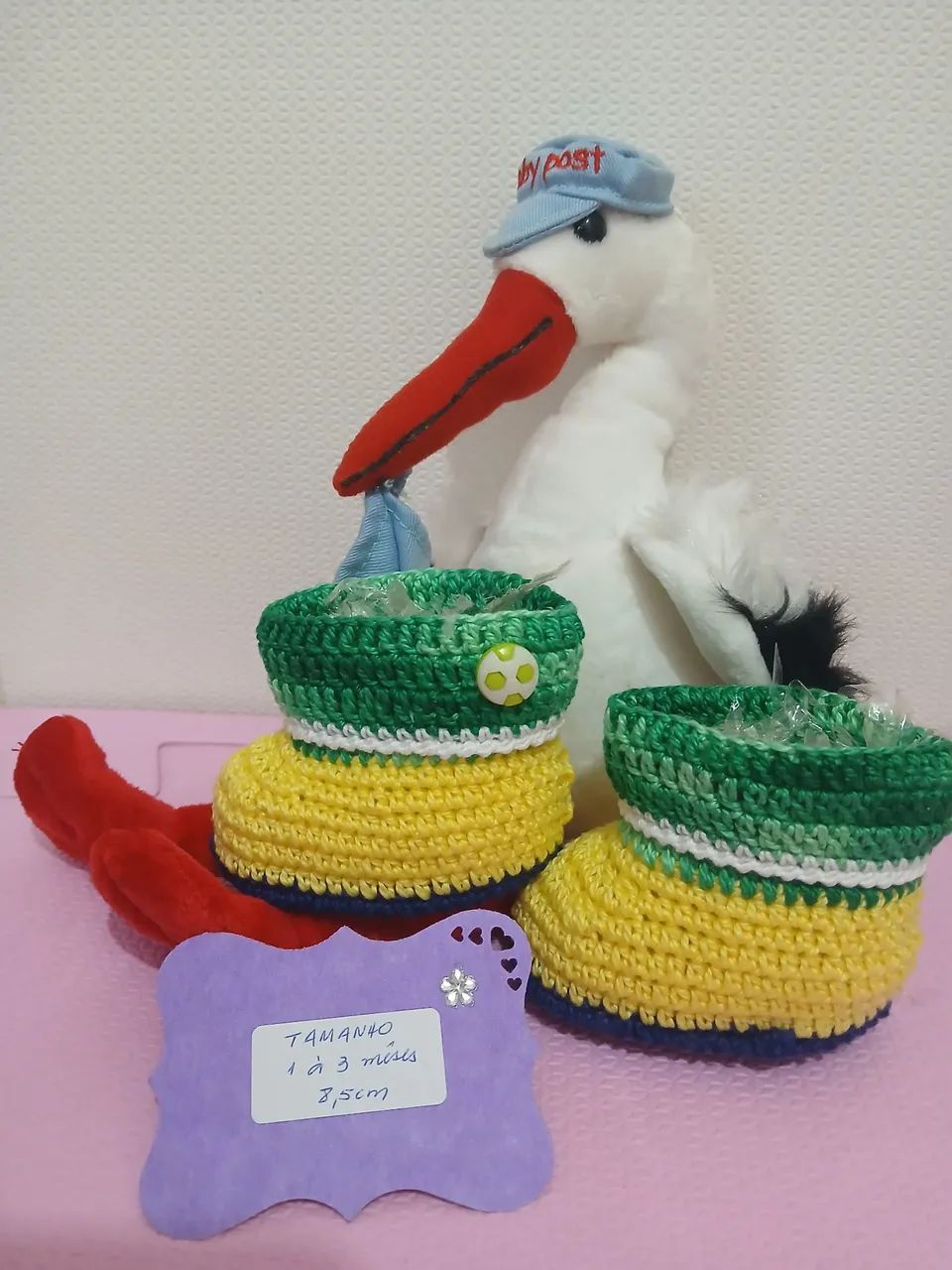 Botinha de Croche Artesanal - Foto 4