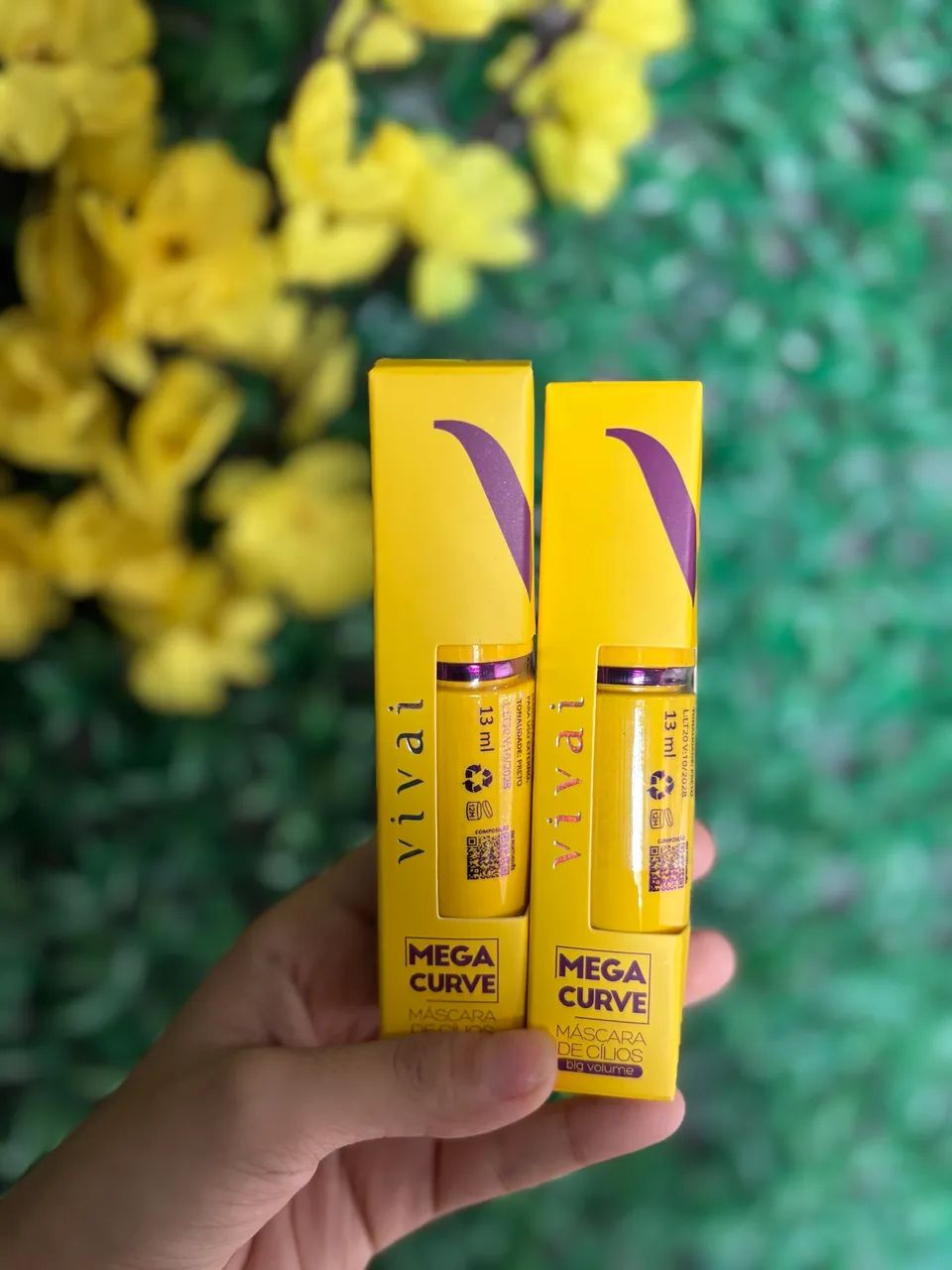 Máscara de Cílios Mega Curve da Vivai 13ml.