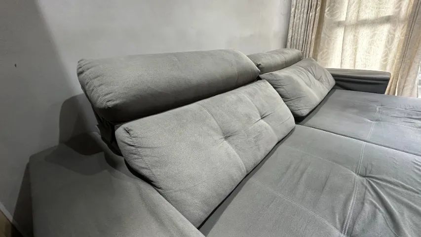 Sofá retrátil + baú de brinde - Foto 5