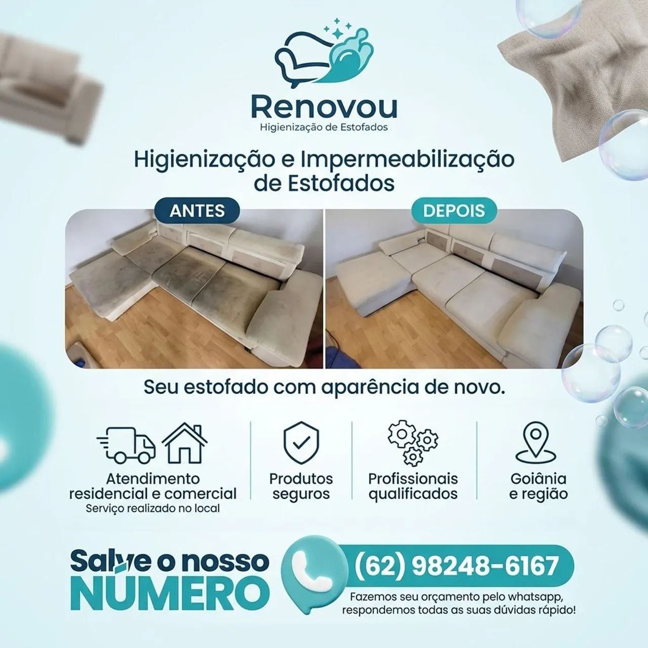 Higienização de estofados